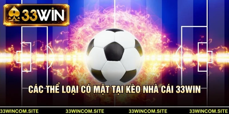 Các thể loại có mặt tại kèo nhà cái 33win